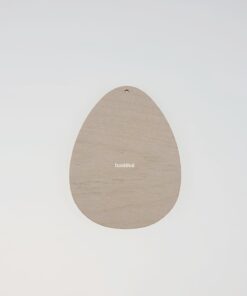 Ou din lemn plat - 8x10,5x0,3 cm
