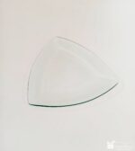 Farfurie sticlă triunghiulară - 24 X 24 cm