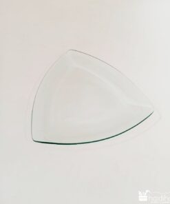 Farfurie sticlă triunghiulară - 24 X 24 cm