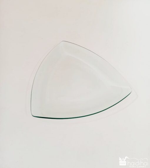 Farfurie sticlă triunghiulară - 24 X 24 cm