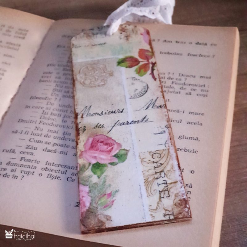 DIY - semn de carte prin tehnica decoupage 9 DIY - semn de carte prin tehnica decoupage 9