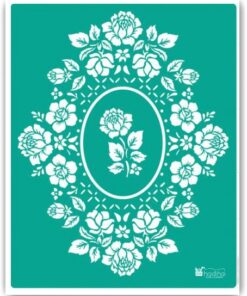 Șablon auto-adeziv - rose template - A5