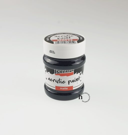 Acrilic Mat - 230 ml - Pentart - negru 1