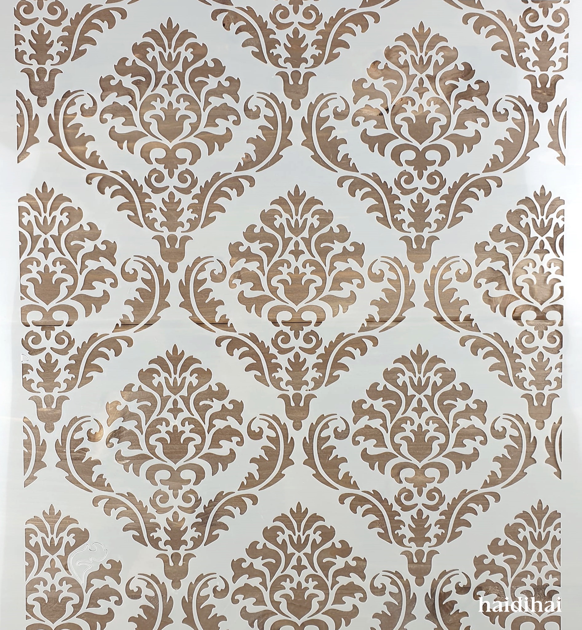 Șablon pereți – Damask pattern – 50×50 cm 1 Șablon pereți – Damask pattern – 50×50 cm