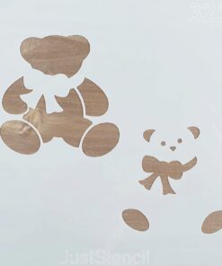 Șablon – Ursuleț – Teddy - 20×20 cm