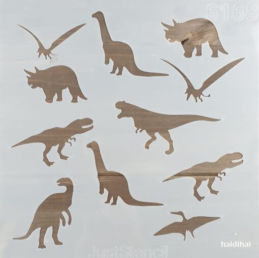 Șablon – model dinozaur – DINO – 30×30 cm 1