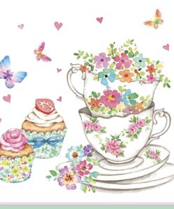 Șervețel - Cups and Cupcakes - 33x33cm