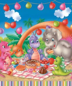 Șervețel - Dinosaur Picnic Party - 33x33cm