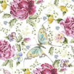 Servetel - Embroidery Flowers - 33x33cm