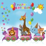 Servetel - Happy BirthdayTrain - 33x33cm