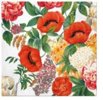 Servetel - Nostalgic Bouquet White - 33x33cm