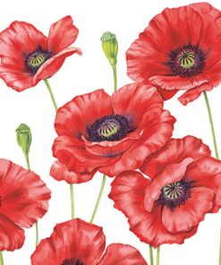 Șervețel – Romantic Poppy – 33×33 cm