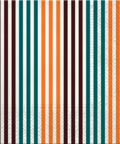 Servetel - Simple Lines honey - 33x33cm