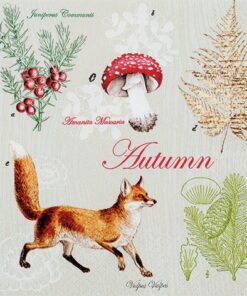 Servetel decoupage-Fox in Autumn- 33x33cm