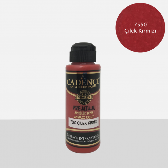 Vopsea acrilică – strawberry red – CADENCE – 120 ml 1 Vopsea acrilică – strawberry red – CADENCE – 120 ml