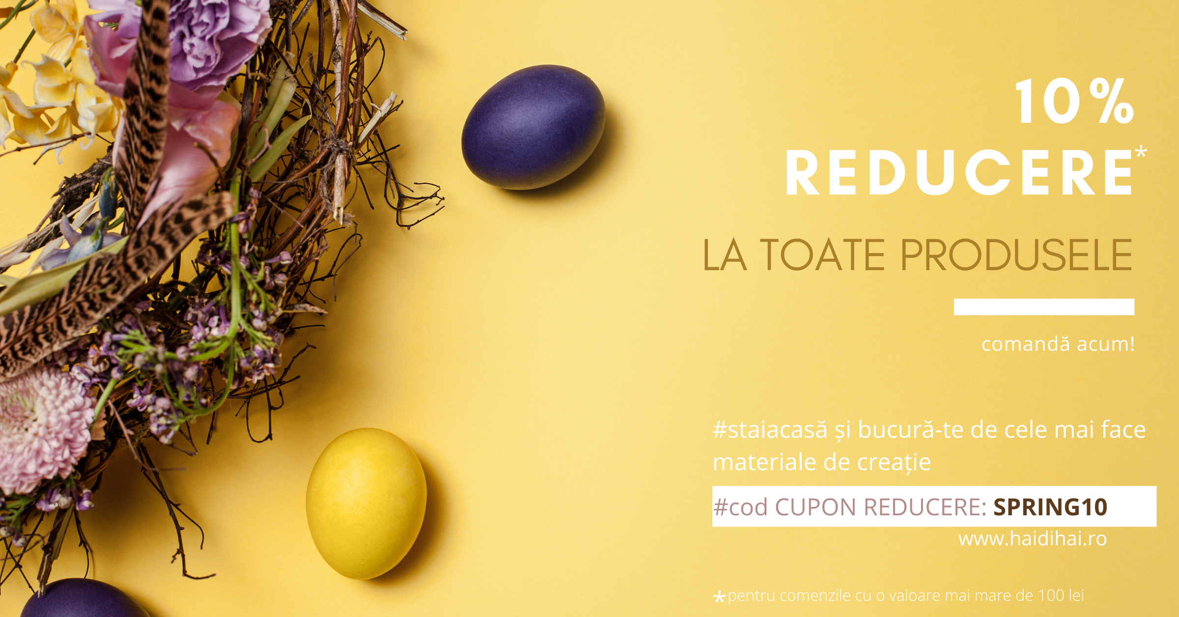 Reduceri la toate produsele de Paști. 47