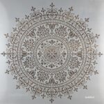 sablon pereti – Mandala – Damask – 50×50 cm