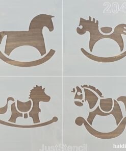 Șablon – Rocking horse – 20×20 cm
