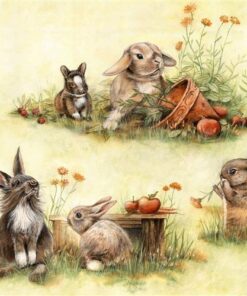 Șervețel - Cute Rabbits - 33x33 cm