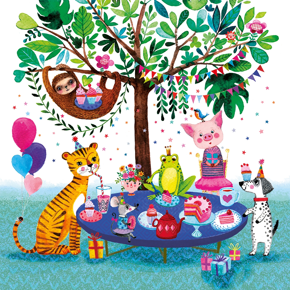 Șervețel - Picnic Friends - 33x33 cm 1 Șervețel - Picnic Friends - 33x33 cm