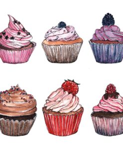 Șervețel – Cup Cakes – 33×33 cm