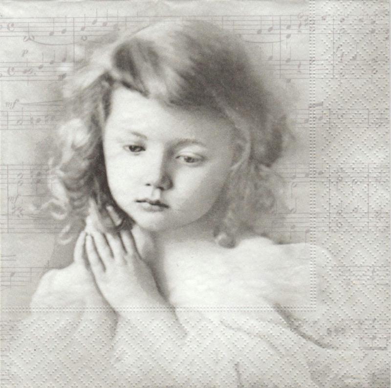 Șervețel – Girl Praying – 33×33 cm 1 Șervețel – Girl Praying – 33×33 cm