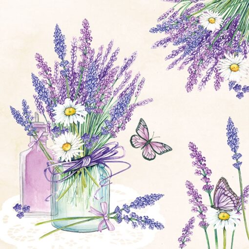 Șervețel – Lavender Jar Cream – 33×33 cm 1