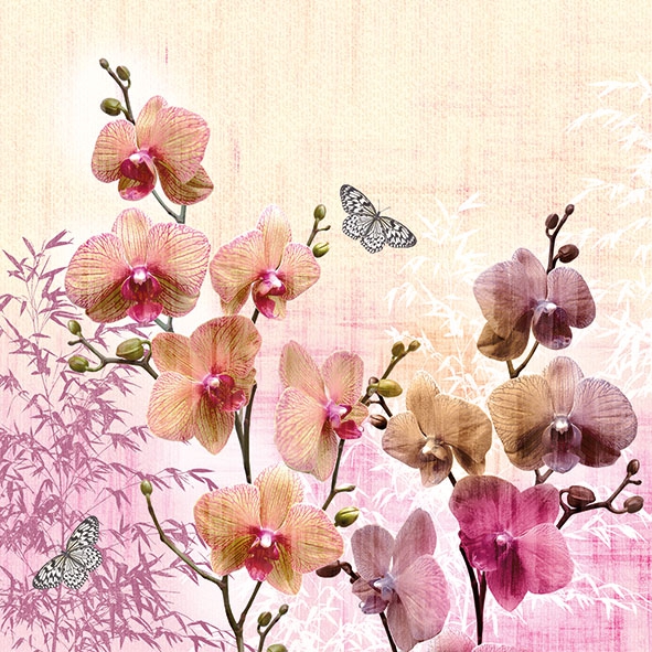 Șervețel – Orchids Orient – 33×33 cm 1 Șervețel – Orchids Orient – 33×33 cm