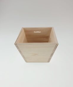 Cutie din lemn – flowerpot - 17x17 cm