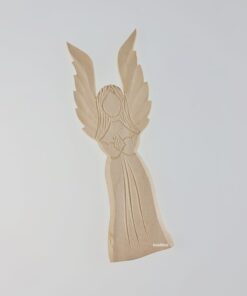 Înger lemn - basorelief - h 29 cm