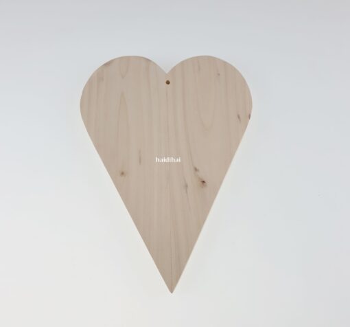 Inimă din lemn de pin - 18x25 cm 1