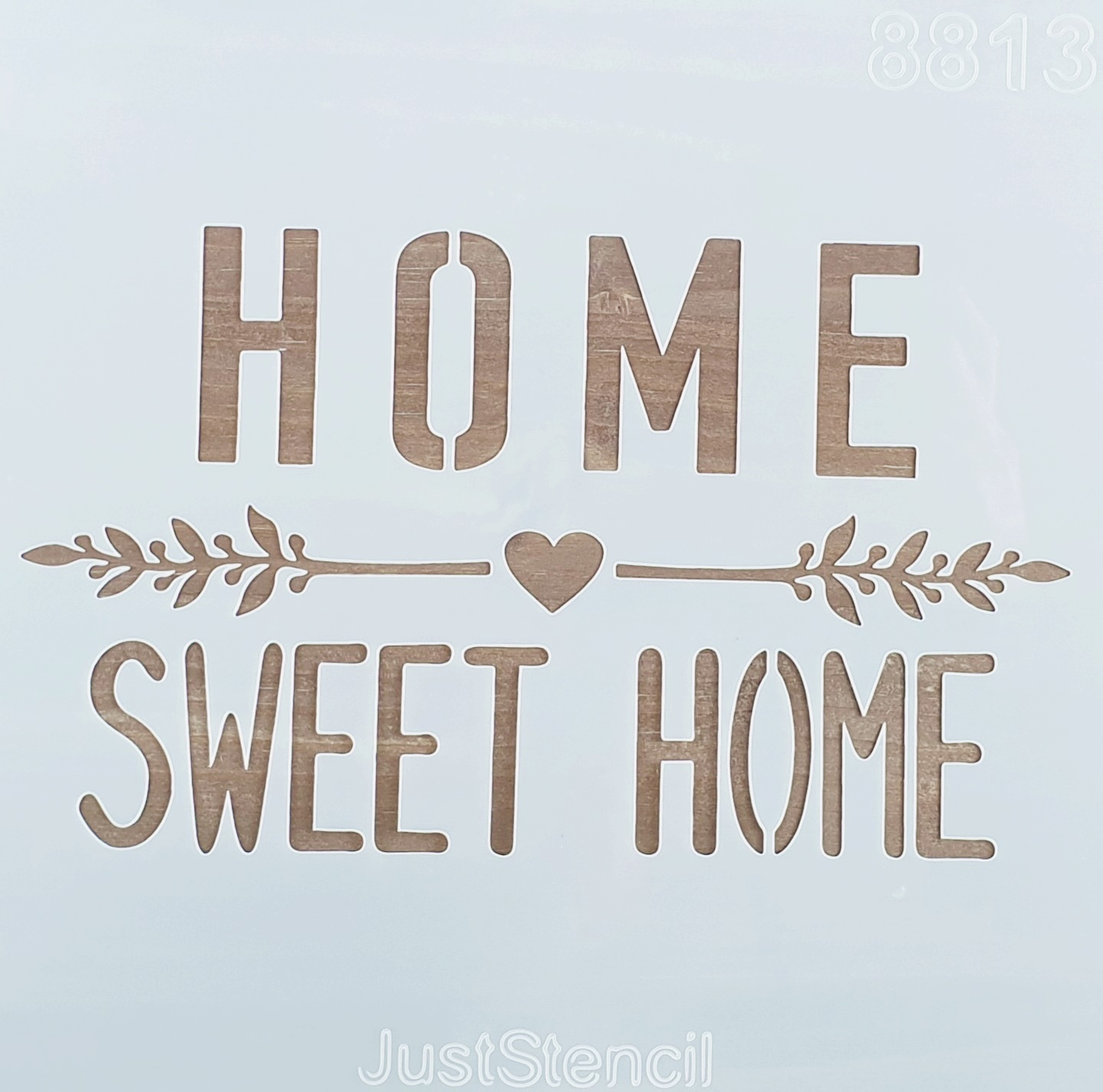 Șablon - Home sweet home - 20x20 cm 1 Șablon - Home sweet home - 20x20 cm