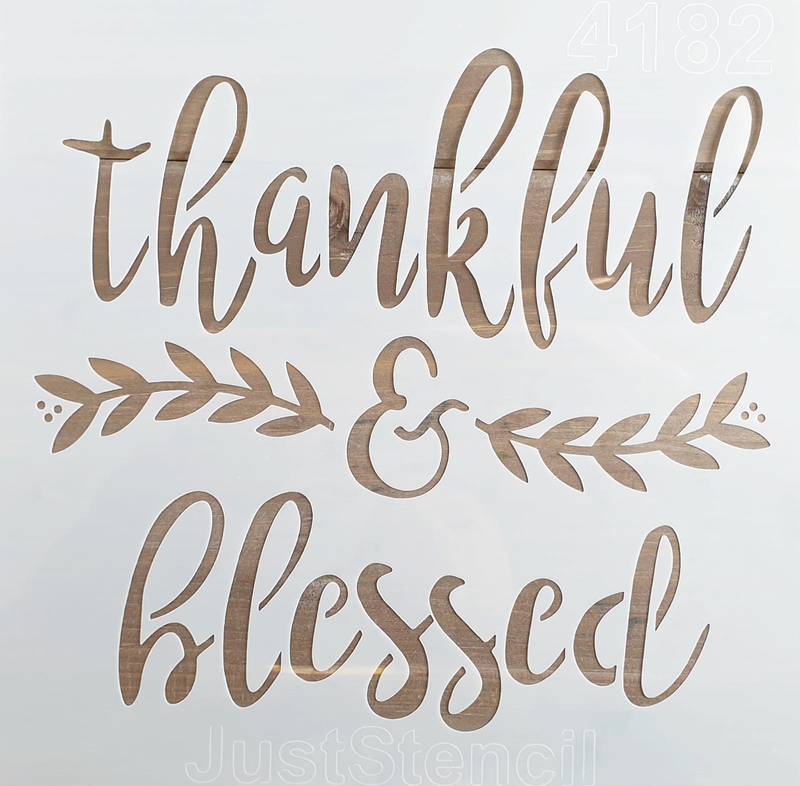 Șablon – thankful&blessed – 20×20 cm 1 Șablon – thankful&blessed – 20×20 cm