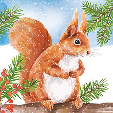 Șervețel decoupage – Hey Squirrel – 33×33 cm 1 Șervețel decoupage – Hey Squirrel – 33×33 cm
