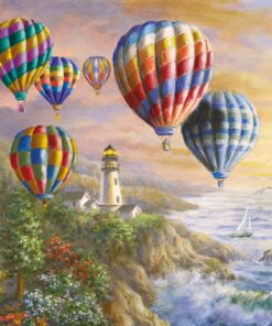 Șervețel decoupage – Hot Air Ballons– 33×33 cm