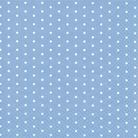 Șervețel – Mini Dots light blue – 33×33 cm 1 Șervețel decoupage cu buline