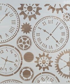 Șablon decorativ – clocks – 30×30 cm
