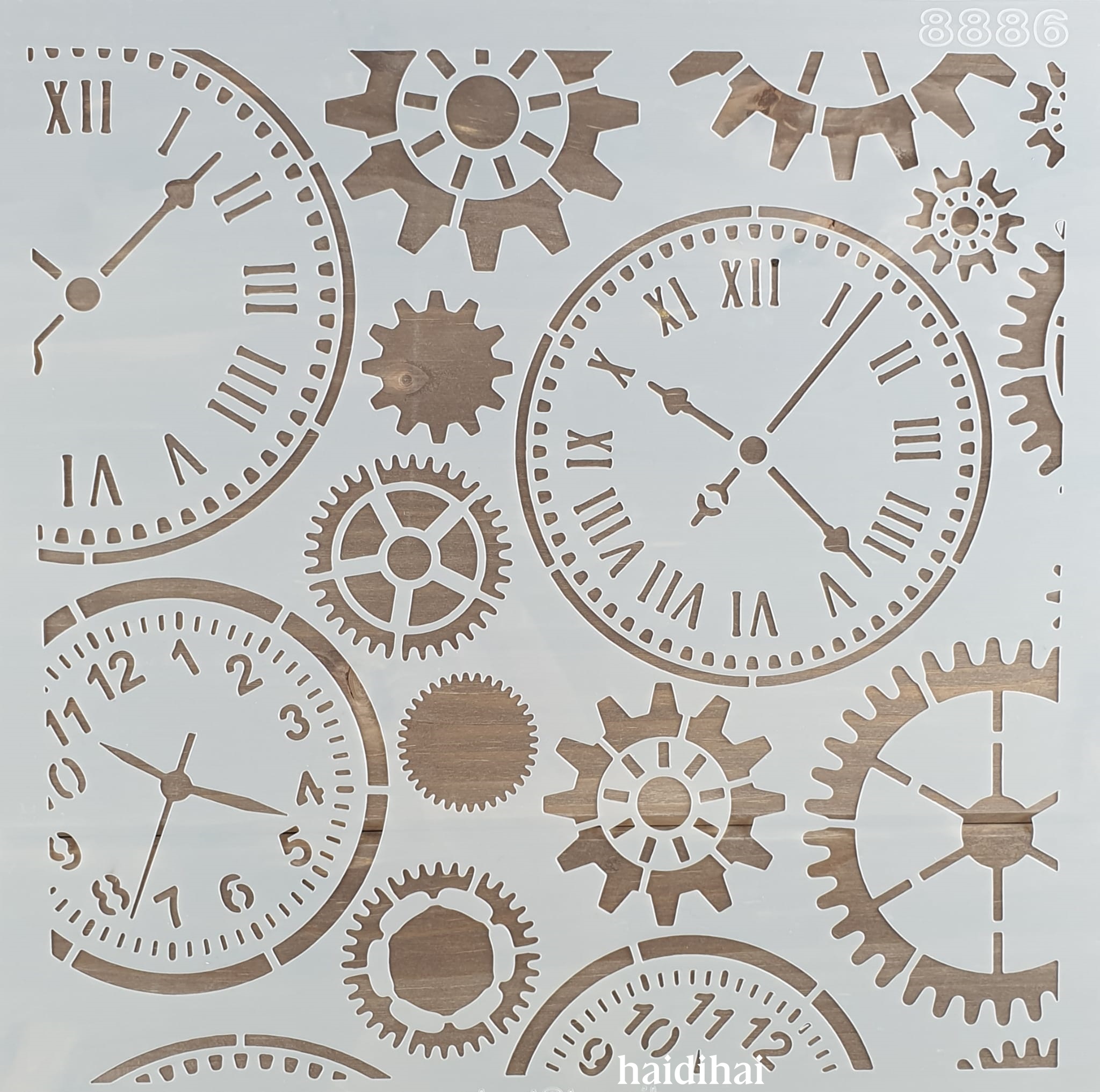 Șablon decorativ – clocks – 30×30 cm 1 Șablon decorativ – clocks – 30×30 cm