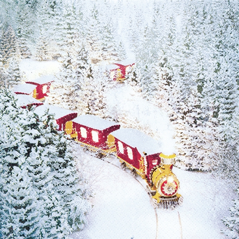 Șervețel - Polar Express - 33x33 cm 1 Șervețel - Polar Express - 33x33 cm