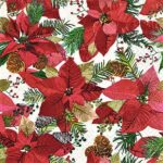 Șervețel - Shiny Poinsettia - 33x33 cm