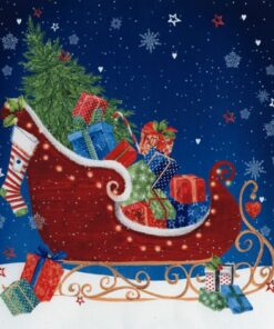 Șervețel decoupage –Sleigh at Christmas Eve – 33×33 cm