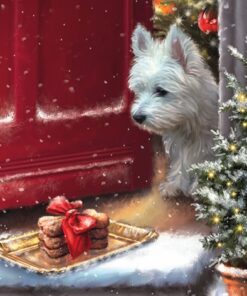 Șervețel  – Delicious Westie Treats– 33×33 cm