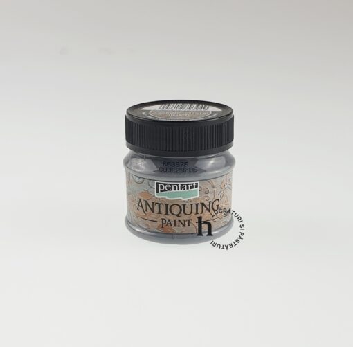 Vopsea antique - lead - 50 ml - Pentart 1