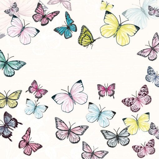 Șervețel - Butterfly White - 33x33 cm 1