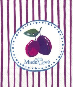 Șervețel Decoupage - Plums in Love  - 33x33 cm