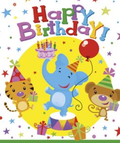 Șervețel - Happy Birthday Circus -33x33 cm