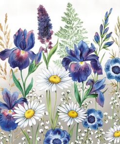 Șervețel - Mixed Meadow  Flowers - 25×25 cm