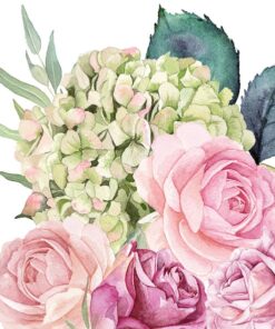 Șervețel  - Rose Garden White – 33×33 cm