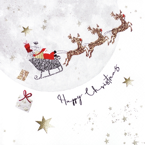 Șervețel - Santa'sRide - 33x33 cm 1 Șervețel - Santa'sRide - 33x33 cm