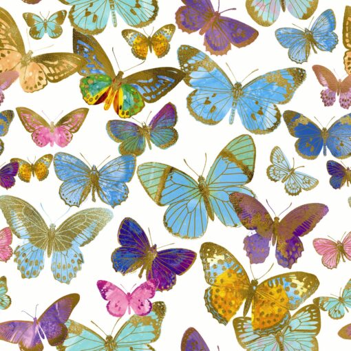 Șervețel decorativ – Golden Butterflies – 33×33 cm 1